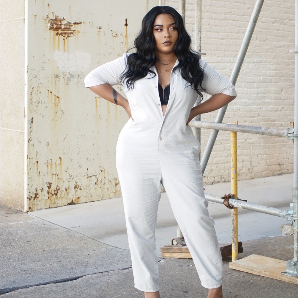 Urban Outfitters Light Gray Jumpsuit